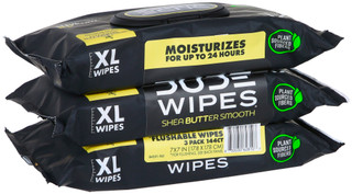Thumbnail 1: DUDE WIPES DUDE Wipes Mens XL Shea Butter Smooth 3 Pack 