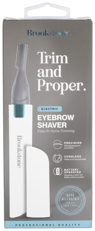 Thumbnail 1: Brookstone Brookstone Trim and Proper Electric Eyebrow Shaver 