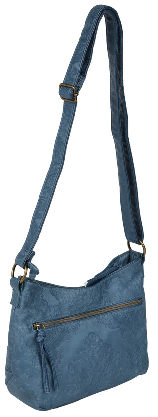 Thumbnail 2: Stone Mountain Stone Mountain Embossed Smokey Mountain Boat Bottom Hobo Bag 