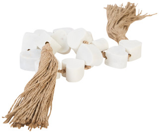 Thumbnail 3: Sagebrook Home Sagebrook Home 38 in White Marble Heart Garland 