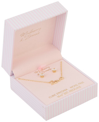 Thumbnail 1: Mulberry & Broome Mulberry & Broome 2 Pc Love Script Necklace Set 