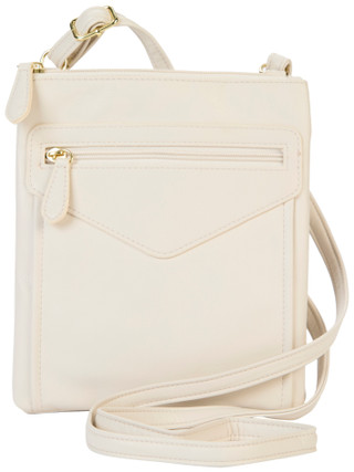 Thumbnail 1: Mundi Mundi Felicia Double Compartment Leather Crossbody Bag 