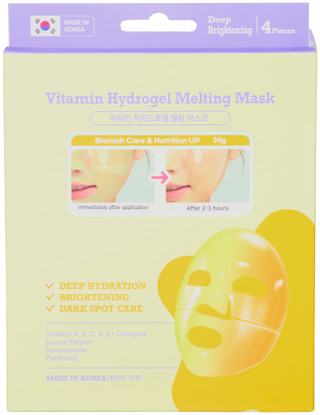 Thumbnail 1: Dermal Dermal 4 Pc Vitamin Hydrogel Melting Mask 