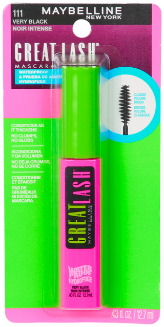 Thumbnail 1: Maybelline Maybelline Waterproof Great Lash Mascara Very Black 