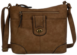 Thumbnail 1: Bueno Bueno Solid Front Tab Pocket Hobo Bag 