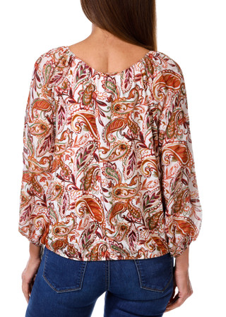 Thumbnail 2: Perception Women's Paisley Print Top 