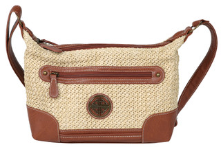 Thumbnail 1: Stone Mountain Stone Mountain Rio Rancho Sophia Straw Hobo Crossbody Bag 