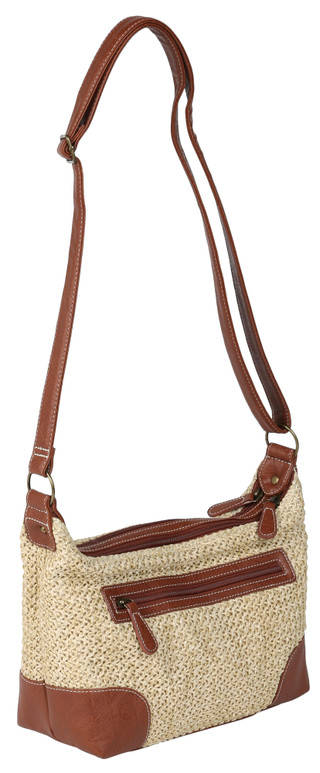Thumbnail 3: Stone Mountain Stone Mountain Rio Rancho Sophia Straw Hobo Crossbody Bag 