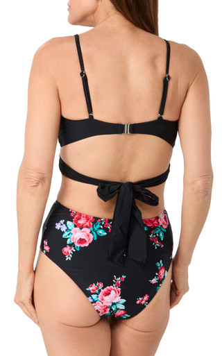 Thumbnail 2: CUPSHE Cupshe Womens Cut Out Floral One Piece Swimsuit 