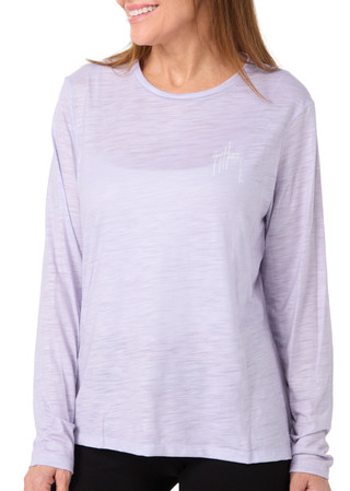 Thumbnail 2: Guy Harvey Guy Harvey Womens Long Sleeve Sunset Pineapple Top 