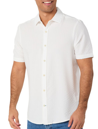 Thumbnail 2: Ike Behar Ike Behar Mens Short Sleeve Woven Ribbon Button Down Shirt 