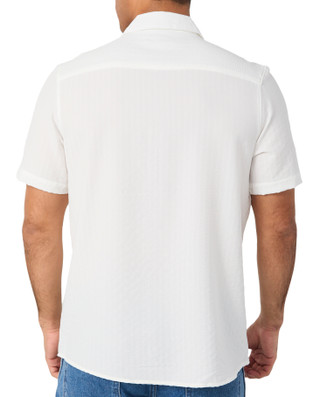 Thumbnail 3: Ike Behar Ike Behar Mens Short Sleeve Woven Ribbon Button Down Shirt 
