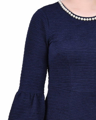 Thumbnail 4: NY COLLECTION NY Collection Womens 3/4 Length Pearl Detail Dress 