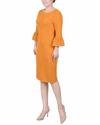 Thumbnail 2: NY COLLECTION NY Collection Womens 3/4 Length Pearl Detail Dress 