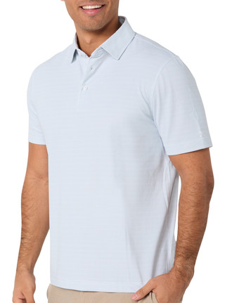 Thumbnail 3: Kenneth Cole Kenneth Cole Mens Striped Performance Golf Polo 