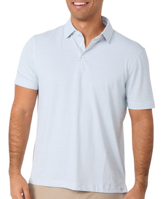Thumbnail 1: Kenneth Cole Kenneth Cole Mens Striped Performance Golf Polo 