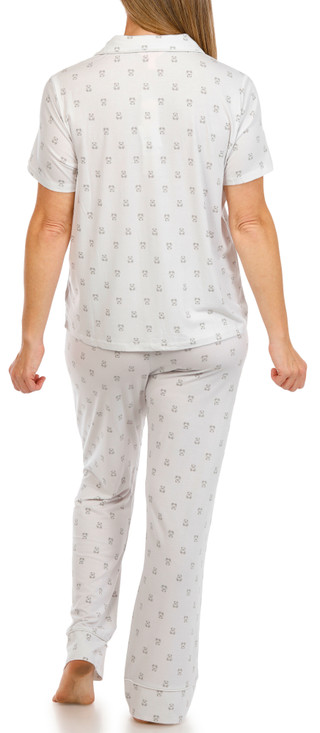 Thumbnail 3: Como Como Womens 2 Pc Teddy Bear Pajama Pants Set 