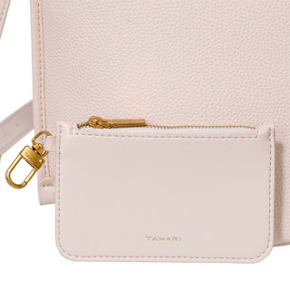 Thumbnail 7: Tahari Tahari Carmine Pebble Zip Top Bucket with Pouch Satchel Bag 