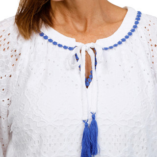 Thumbnail 2: HARPER 241 Harper 241 Womens Long Sleeve Eyelet Top 