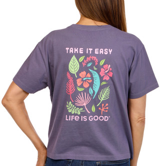 Thumbnail 1: Life is Good Life Is Good Womens Crusher Boxy T-Shirt 