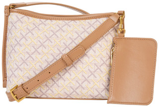 Thumbnail 3: Tahari Tahari Logo Print Top Zip Crossbody Bag with Pouch 