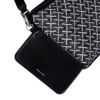 Thumbnail 5: Tahari Tahari Logo Print Top Zip Crossbody Bag with Pouch 