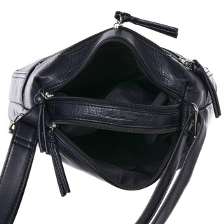 Thumbnail 2: Bueno Bueno Solid Color Side Zip Satchel Crossbody Bag 