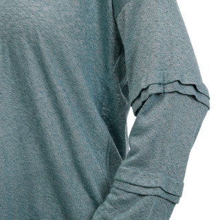 Thumbnail 3: Bobeau Bobeau Womens Pleated Sleeve V-Neck Top 