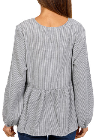 Thumbnail 2: Floral & Ivy Floral & Ivy Womens Jacquard Stripe Top 