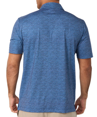 Thumbnail 2: GREG NORMAN Greg Norman Mens Short Sleeve Performance Print Polo 