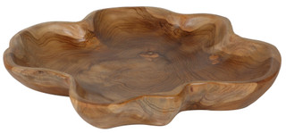 Thumbnail 1: 15 in Decorative Wooden Bowl 