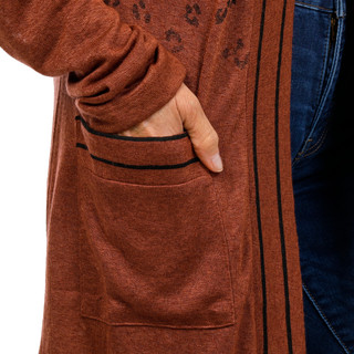 Thumbnail 3: Bobeau Bobeau Womens Cheetah Print Cardigan 