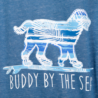 Thumbnail 2: BUDDY BY THE SEA Buddy By The Sea Womens Denim Paradise Hoodie 