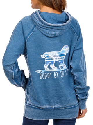 Thumbnail 1: BUDDY BY THE SEA Buddy By The Sea Womens Denim Paradise Hoodie 