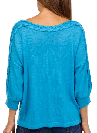 Thumbnail 3: Belldini Belldini Womens Long Sleeve Braided Top 