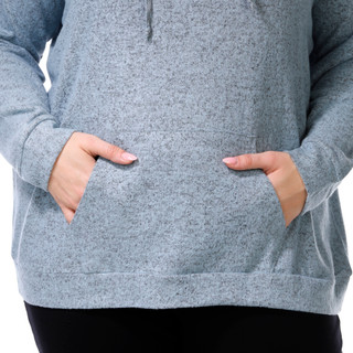 Thumbnail 2: Workshop Workshop Womens Plus Long Sleeve Hoodie 