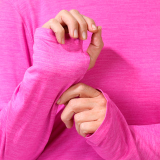 Thumbnail 2: Reebok Reebok Womens Active Long Sleeve Crew Neck Glow Top 