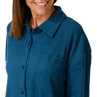 Thumbnail 2: Liv Liv Womens Kigo Waffle Knit Shacket 