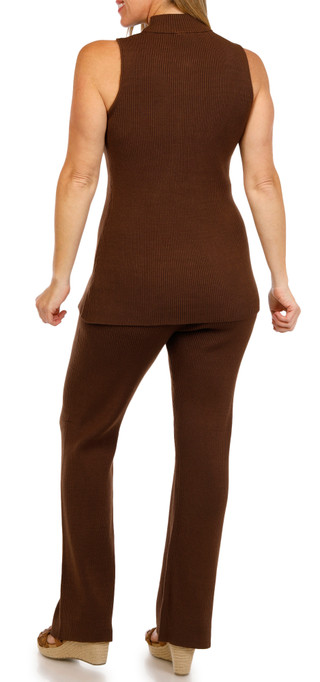Thumbnail 3: JASON WU Jason Wu Womens 2 Pc Sleeveless Ribbed Pants Set 
