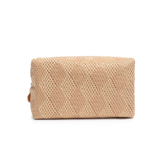 Thumbnail 1: Urban Expressions Urban Expressions Straw Zip Loaf Cosmetic Bag-Bali Breeze 