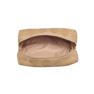 Thumbnail 3: Urban Expressions Urban Expressions Straw Zip Loaf Cosmetic Bag-Bali Breeze 