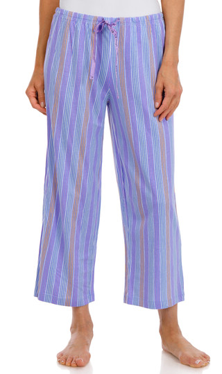 Thumbnail 1: Hue Hue Womens Salon Stripe Pajama Capris 