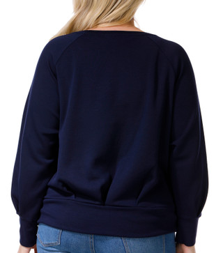 Thumbnail 3: Catherine Malandrino Catherine Malandrino Womens Plus Long Sleeve Scuba Sweater 