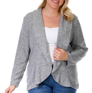 Thumbnail 1: NY COLLECTION NY Collection Womens Plus Hacci Cardigan 