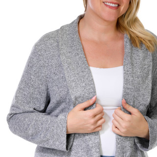 Thumbnail 3: NY COLLECTION NY Collection Womens Plus Hacci Cardigan 