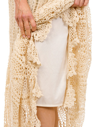 Thumbnail 3: Dotti Womens Sleeveless Crochet Maxi Dress Coverup 