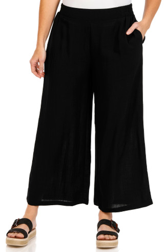 Thumbnail 1: GEMMA & JANE Gemma + Jane Womens Solid Linen Pants 