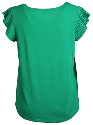 Thumbnail 2: Adrianna Papell Adrianna Papell Plus Double Pleated Sleeve Solid Top 