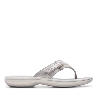 Thumbnail 3: Clarks Clarks Womens Cloudsteppers Breeze Sea Flip Flops 