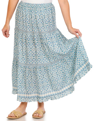 Thumbnail 3: MAX STUDIO Max Studio Womens Floral Maxi Skirt 